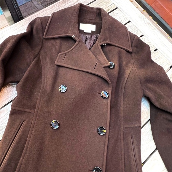 Michael Kors double breasted 100% wool pea coat. - Picture 8 of 13